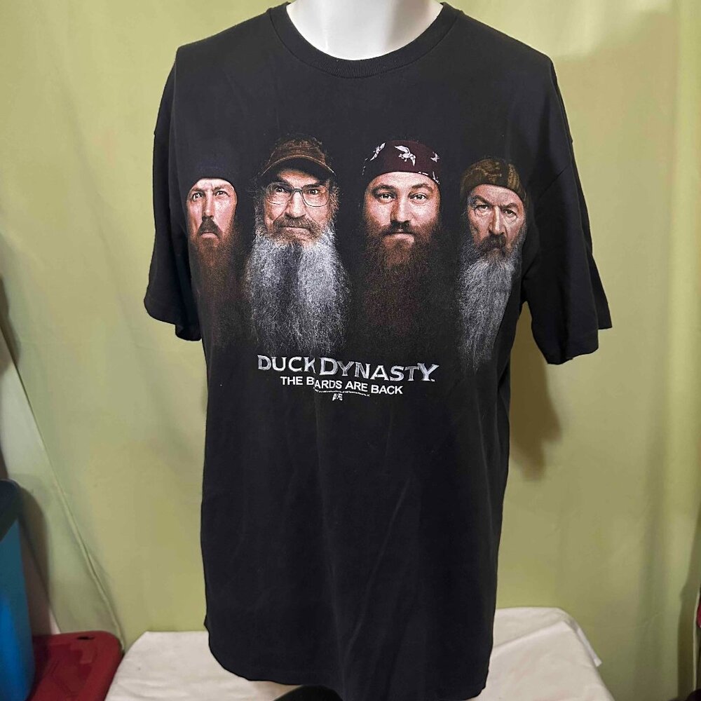 Duck Dynasty The Beards Are Back Men's Black T Shirt Size 2XL XXL